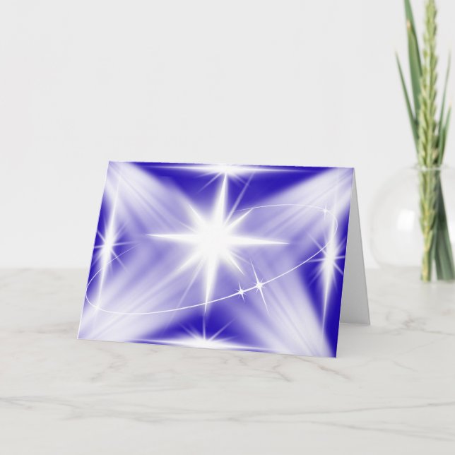 Shekinah Glory Christmas Star Grußkarte Karte (Vorderseite)