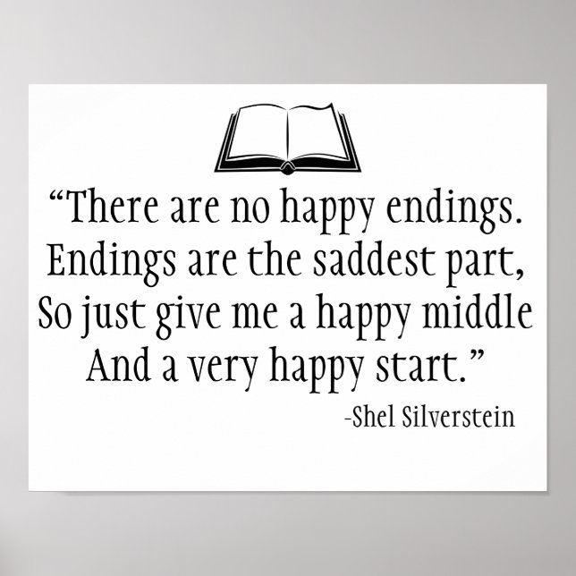 Shel Silverstein Zitat Wall Poster (Vorne)