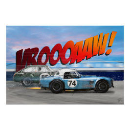 Shelby Cobra vs MGB GT Competition Poster