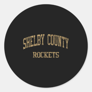 Shelby County High School Hs Shelbyville Ky Vintag Runder Aufkleber