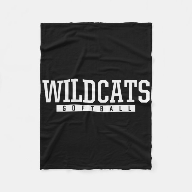 Shelby County Wildcats Softball HS Fleecedecke (Vorderseite)
