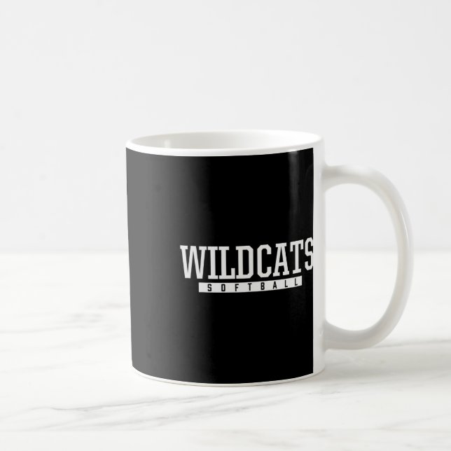 Shelby County Wildcats Softball HS  Kaffeetasse (Rechts)