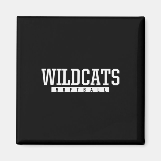 Shelby County Wildcats Softball HS Magnet (Vorne)