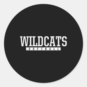 Shelby County Wildcats Softball HS Runder Aufkleber