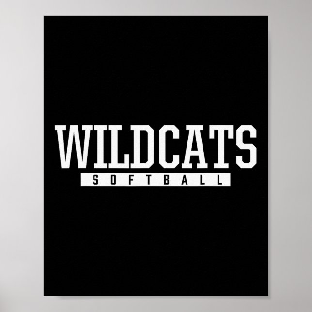 Shelby County Wildcats Softll Hs  Poster (Vorne)
