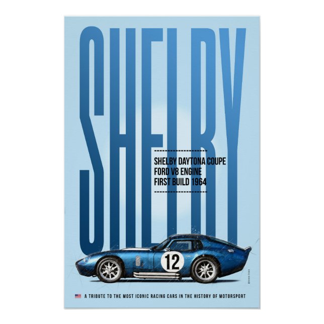 Shelby Daytona Coupe Tribute Poster (Vorderseite)