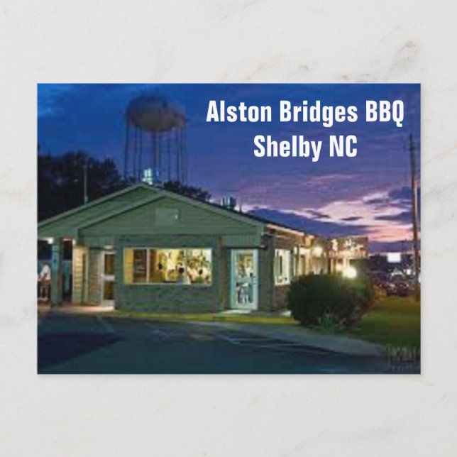 Shelby NC North Carolina Postcard Alston Bridges Postkarte (Vorderseite)
