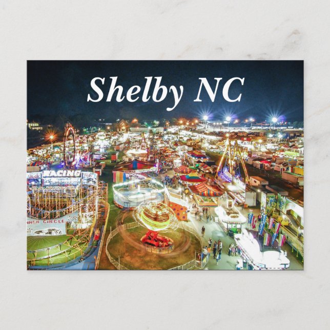 shelby nc Zuhause von cleveland Landkreis fair Postkarte (Vorderseite)