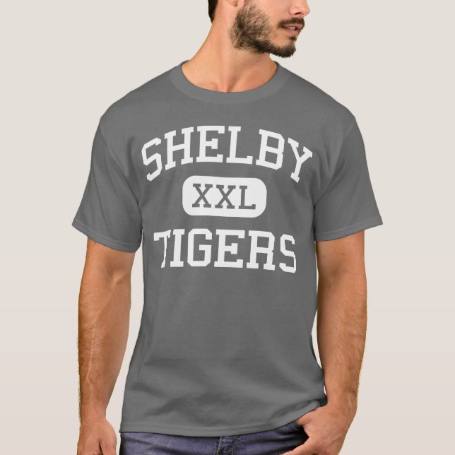 Shelby - Tiger - Highschool - Shelby Michigan T-Shirt (Vorderseite)
