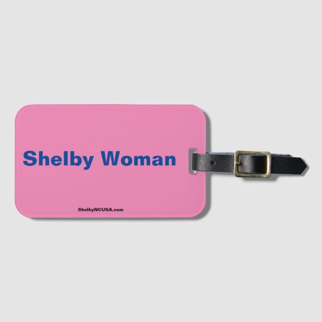 Shelby Woman Luggage Tag Gepäckanhänger (Vorderseite (Horizontal))
