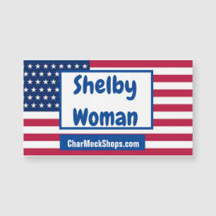 Shelby Woman patriotische Magnetkarte