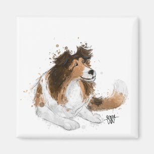 Sheldon der Sheltie Magnet