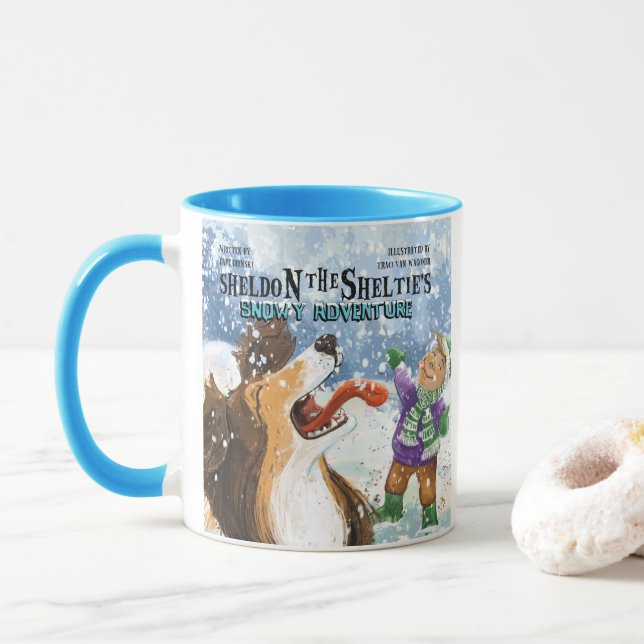 Sheldon der Sheltie Tasse (Mit Donut)