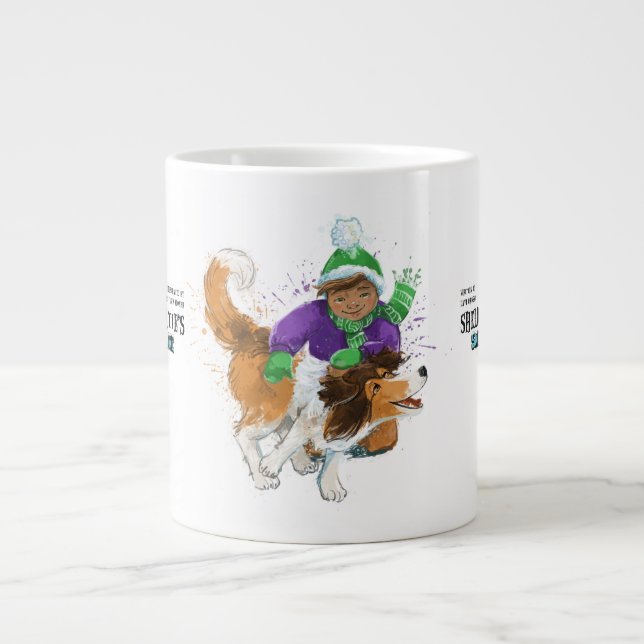 Sheldon der Sheltie und sein Junge Jumbo-Tasse (Vorderseite)
