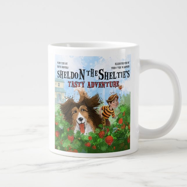 Sheldon die Sheltie Jumbo-Tasse (Rechts)