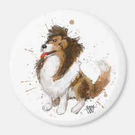 Sheldon die Sheltie Magnet