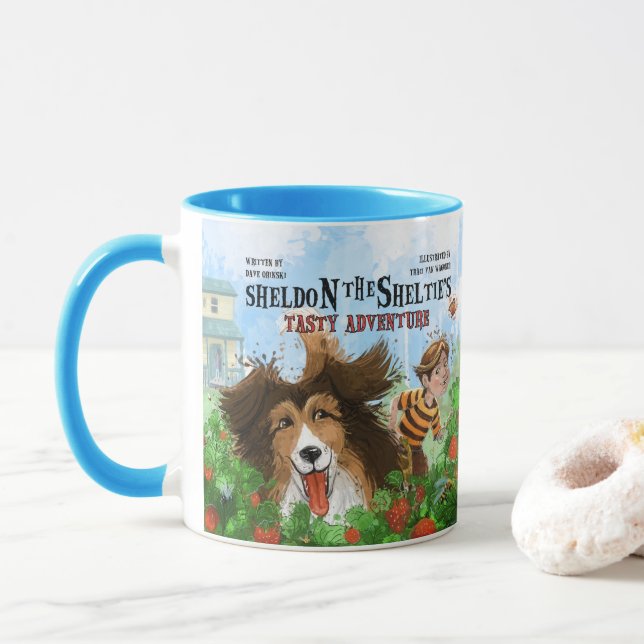 Sheldon die Sheltie Tasse (Mit Donut)