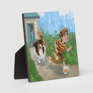 Sheldon und Davie Adventure Fotoplatte