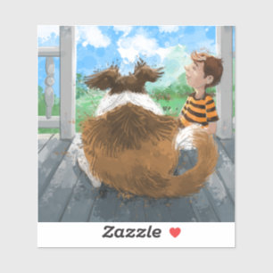 Sheldon und Davie Relaxing Aufkleber