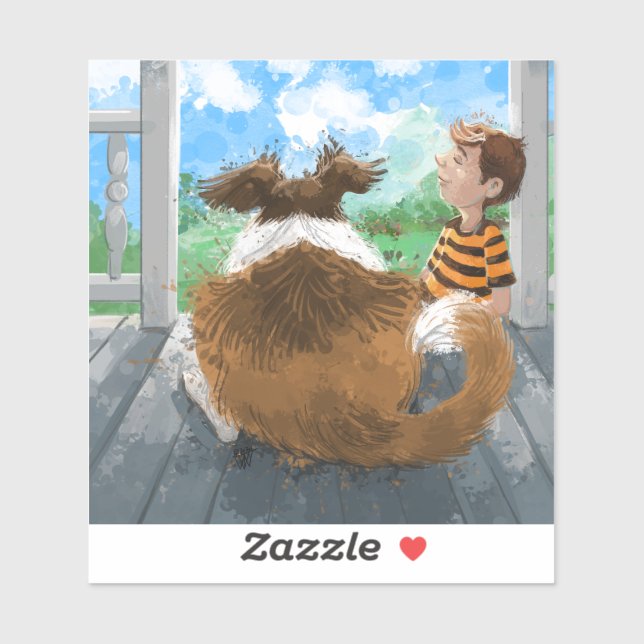 Sheldon und Davie Relaxing Aufkleber (Blatt)