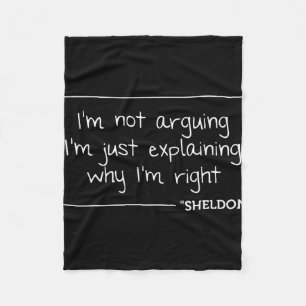 Sheldon-Zitat Lustiger Geburtstag Personalisierter Fleecedecke