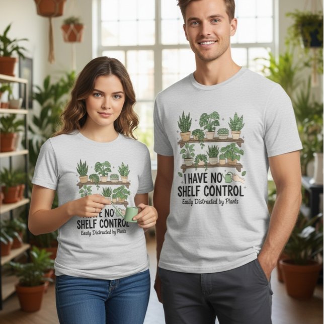 Shelf Control Succulent Lover Funny Plant T-Shirt  Tri-Blend Shirt (Von Creator hochgeladen)