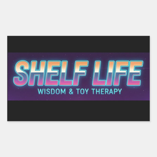 Shelf Life Logo 2 Aufkleber (Vorderseite)