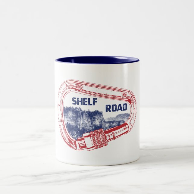 Shelf Road Klettergarten Zweifarbige Tasse (Mittel)