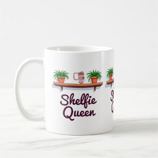 Shelfie Queen - Der Selfie-Moment der Pflanze Love Kaffeetasse