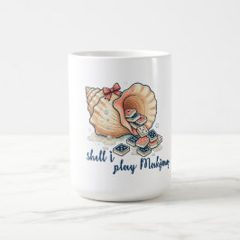 Shell I Play Mahjong Coastal Kaffeetasse