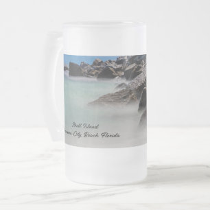 Shell Island Felsen und Wellen Frosted Mug Mattglas Bierglas