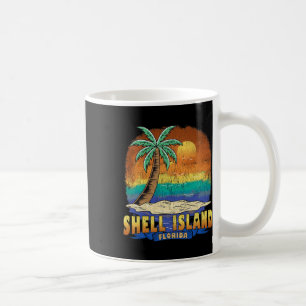Shell Island Florida Vintage abgenutzt Souvenir Kaffeetasse