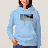 Shell Island Rocks And Waves Damen-Hoodie