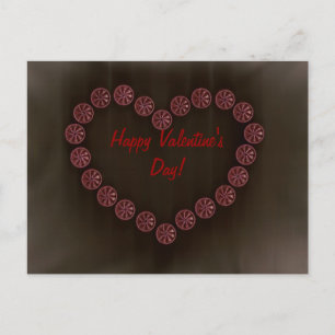 Shell Valentines Heart Feiertagspostkarte