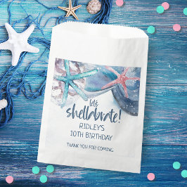 Shellabration | Beach Starfish Seashells Geburtsta Geschenktütchen