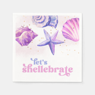 Shellebrate Party Paper Napkins Serviette