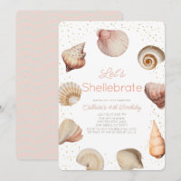Shellebrate Seashell Realistischer Geburtstag