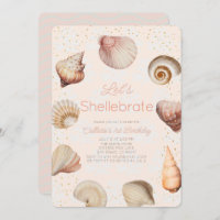 Shellebrate Seashell Realistisches Pink 1. Geburts