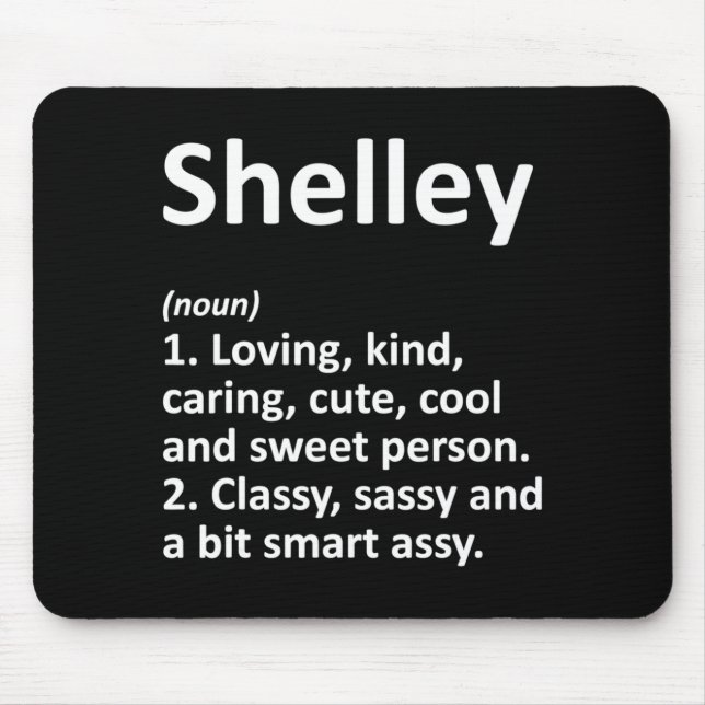 Shelley Definition D Funny Birthday  Mousepad (Vorne)