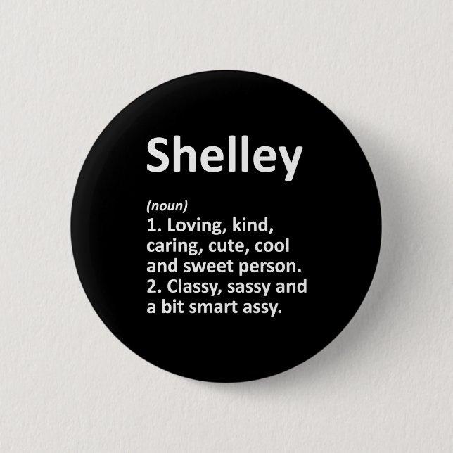 Shelley Definition D Lustiger Geburtstag  Button (Vorderseite)