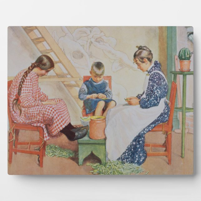 Shelling Peas, pub. in 'Lasst Licht Hinin'(`Gelass Fotoplatte (Vorderseite)