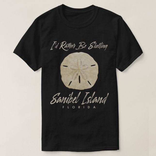 Shelling Sand Dollar Seashell Sanibel Island Flori T-Shirt (Design vorne)