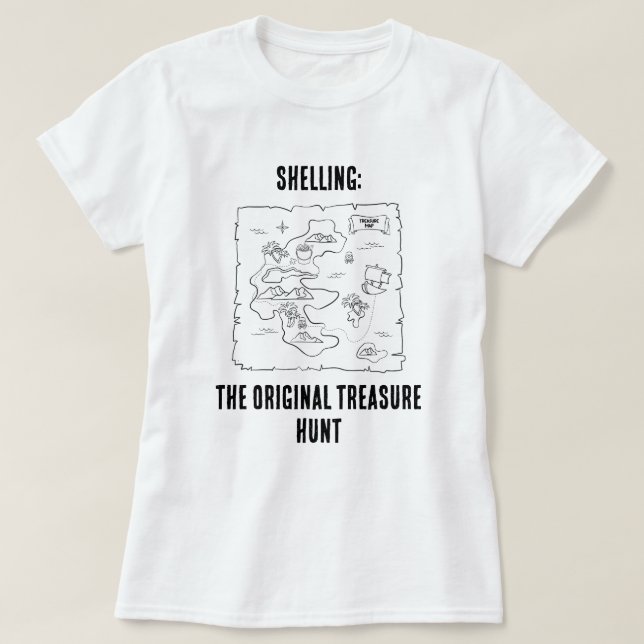 Shelling: The Original Treasure Hunt – Women’s Tee (Design vorne)