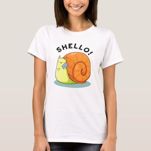 Shello Funny Snail Handy Pub T-Shirt (Vorderseite)