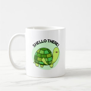 Shello There Funny Tortoise Pun Kaffeetasse