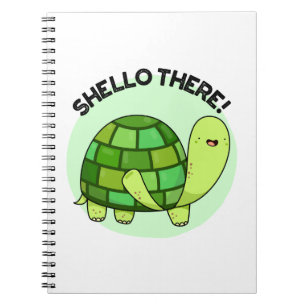 Shello There Funny Tortoise Pun Notizblock