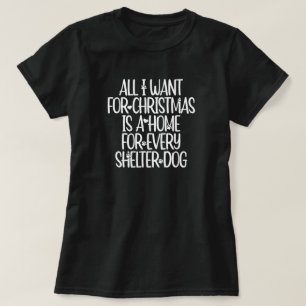 Shelter Dog Weihnachtszeit T - Shirt