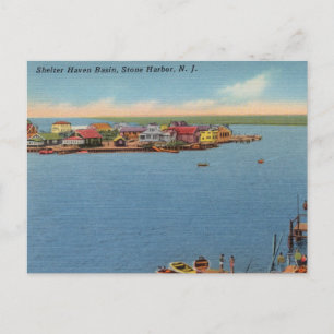 Shelter Haven Becken, Stone Harbour, New Jersey Postkarte