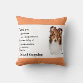 Sheltie Art Liebe ist Kissen