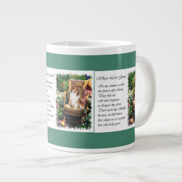 Sheltie Art spendet Sommergarten Jumbo-Tasse